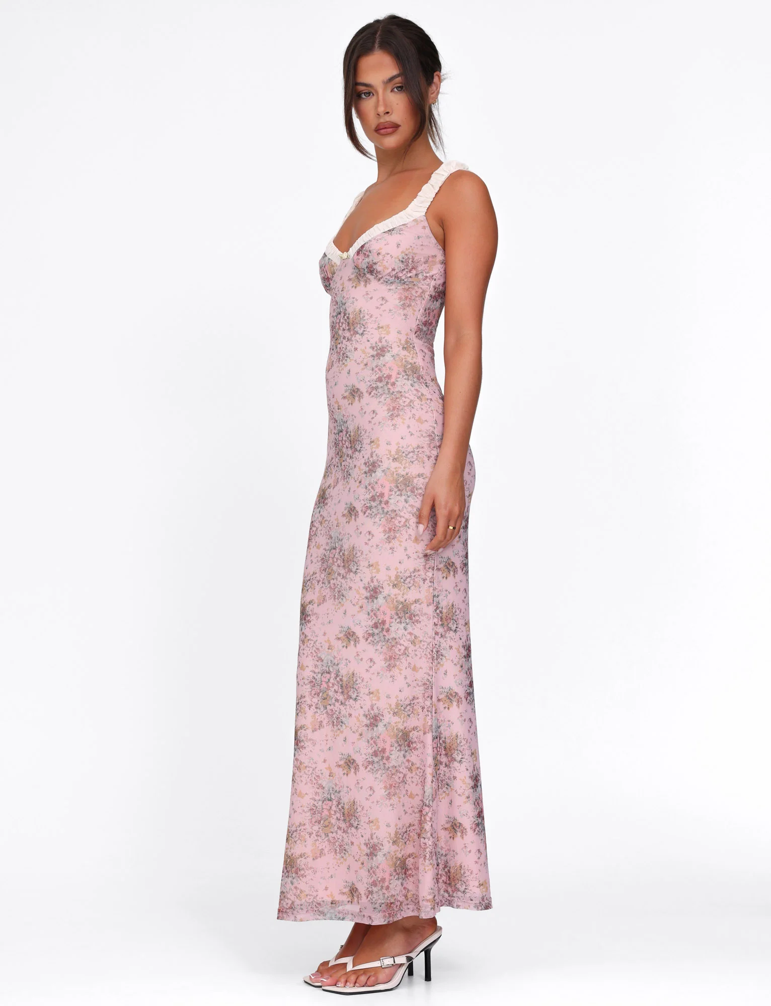 AMARAN DRESS - PINK : CAMO FLORAL - Image 3