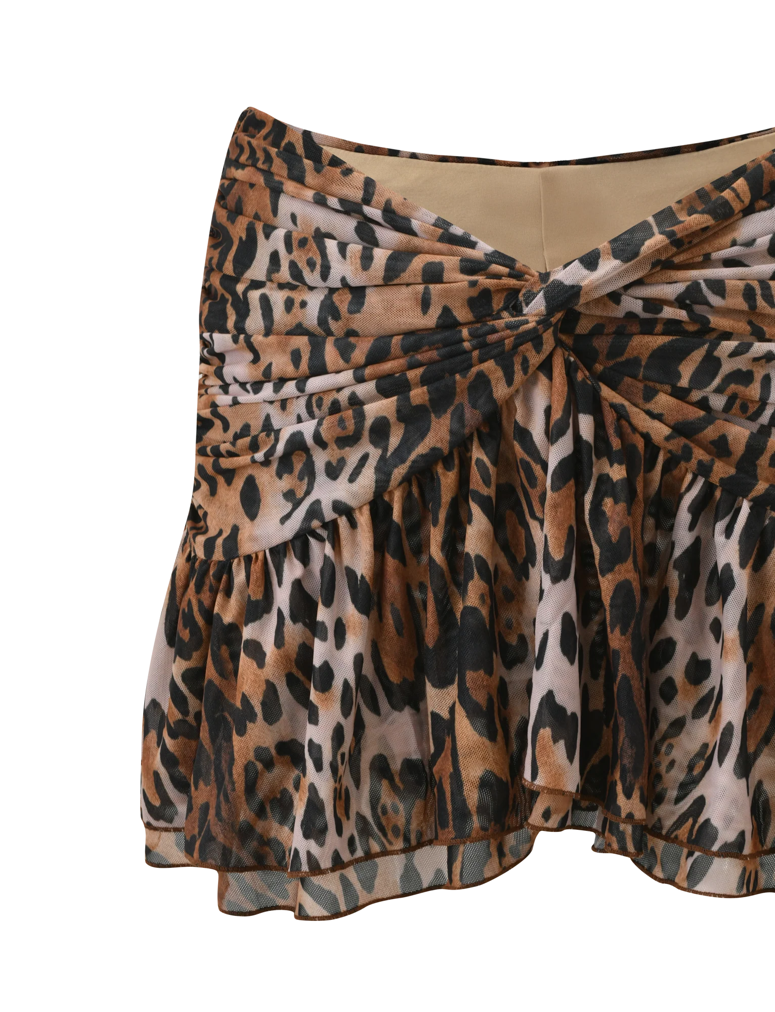 AZALEA TWIST MINI SKIRT - LEOPARD - Image 8