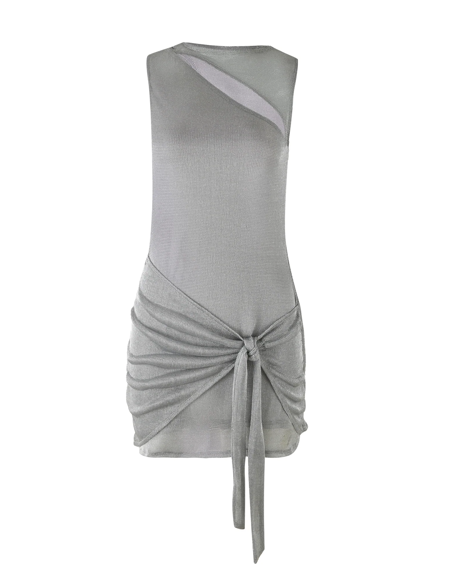 AZELMA DRESS - SILVER : SILVER - Image 8