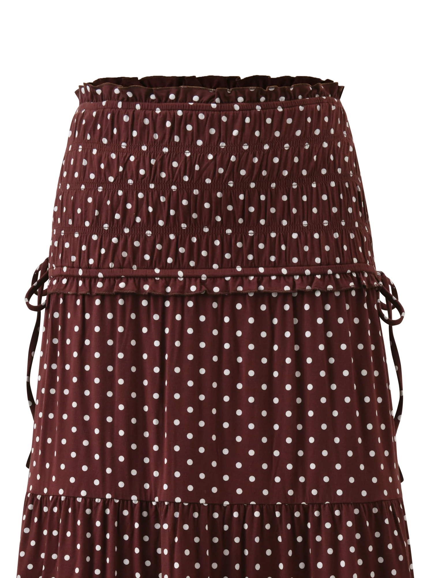 DENALI MAXI SKIRT - BROWN  DOT - Image 11