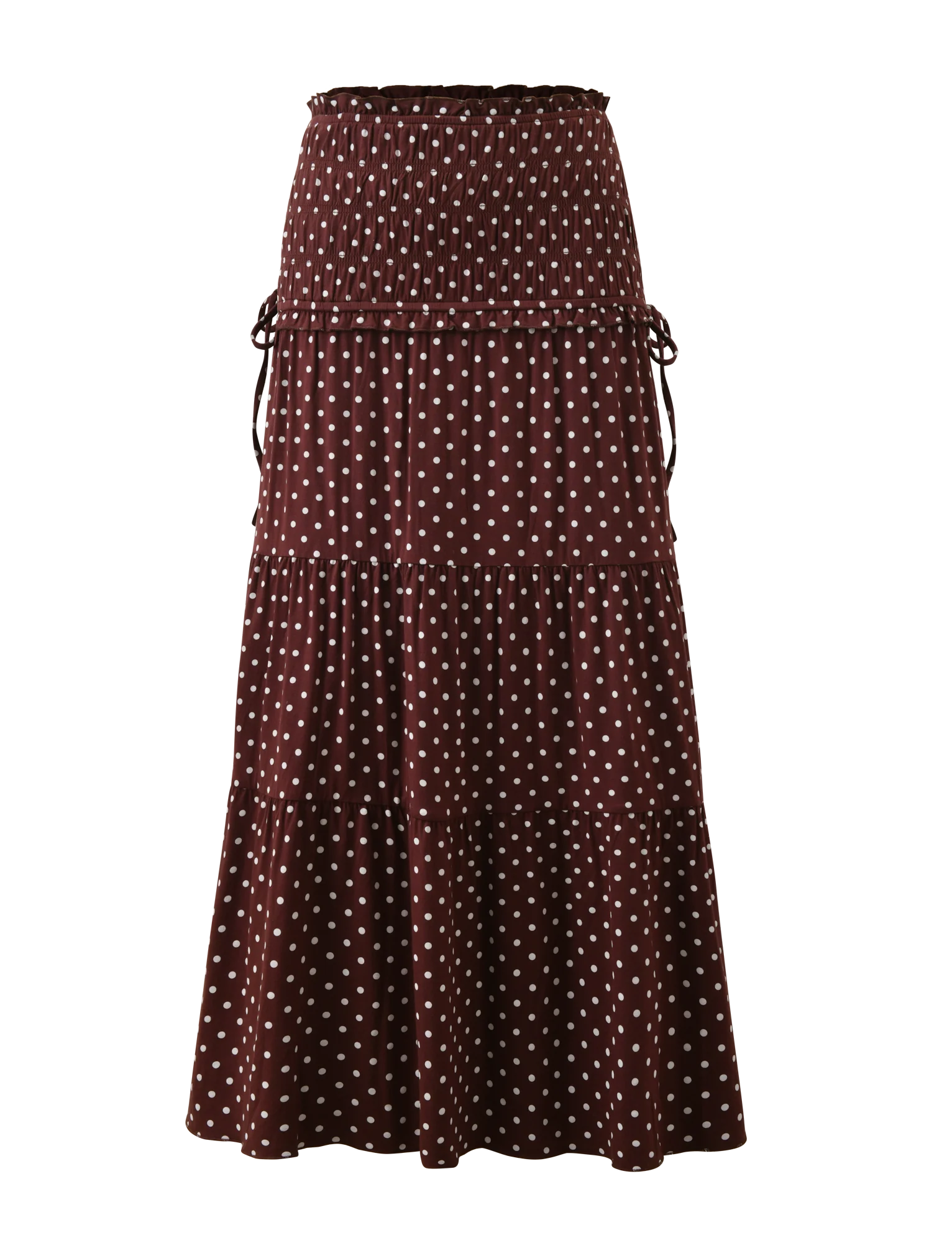 DENALI MAXI SKIRT - BROWN  DOT - Image 9