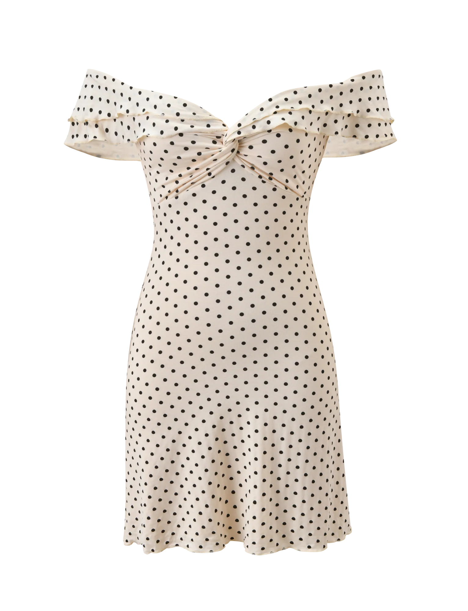 DENALI MINI DRESS - CREAM DOT - Image 8