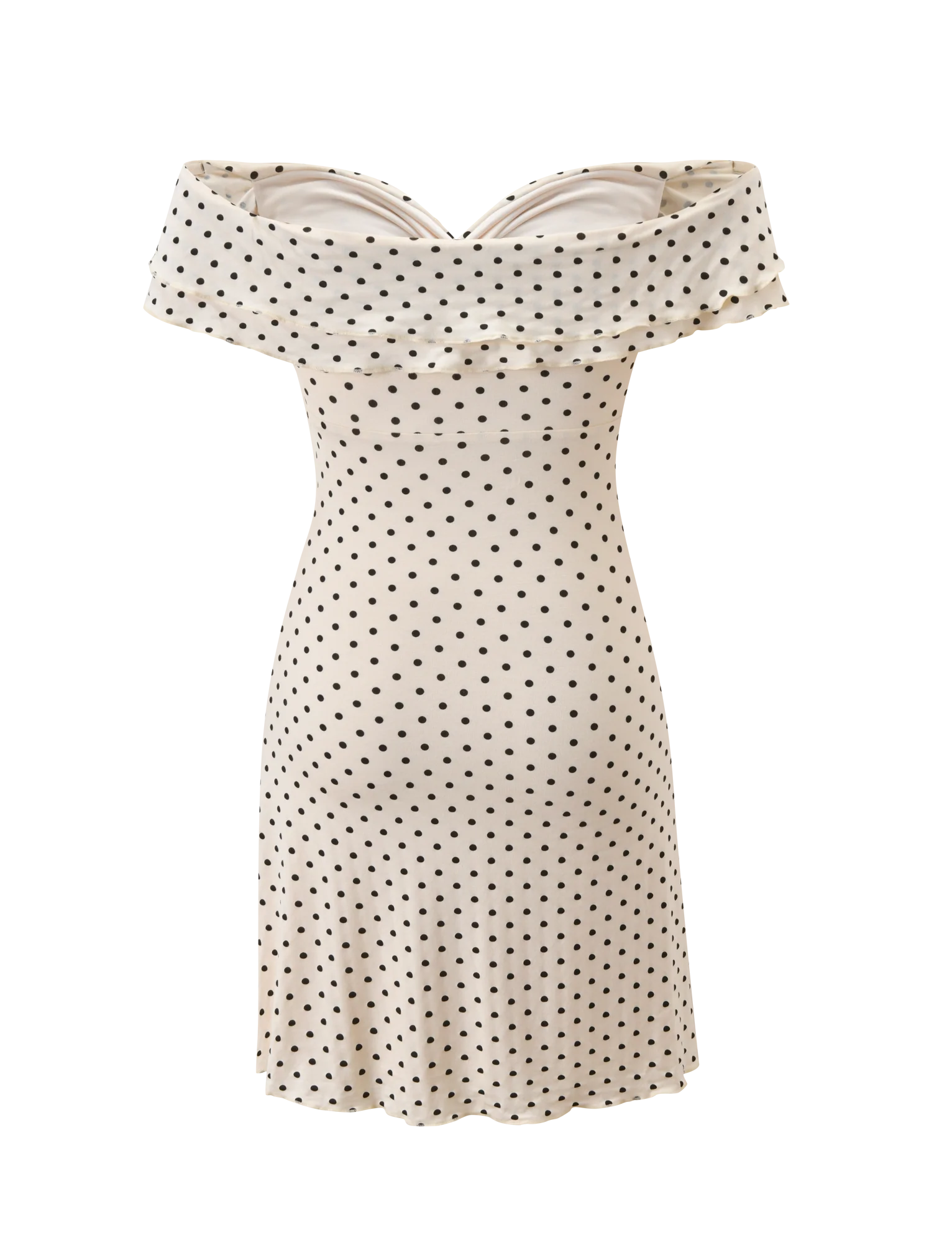 DENALI MINI DRESS - CREAM DOT - Image 9