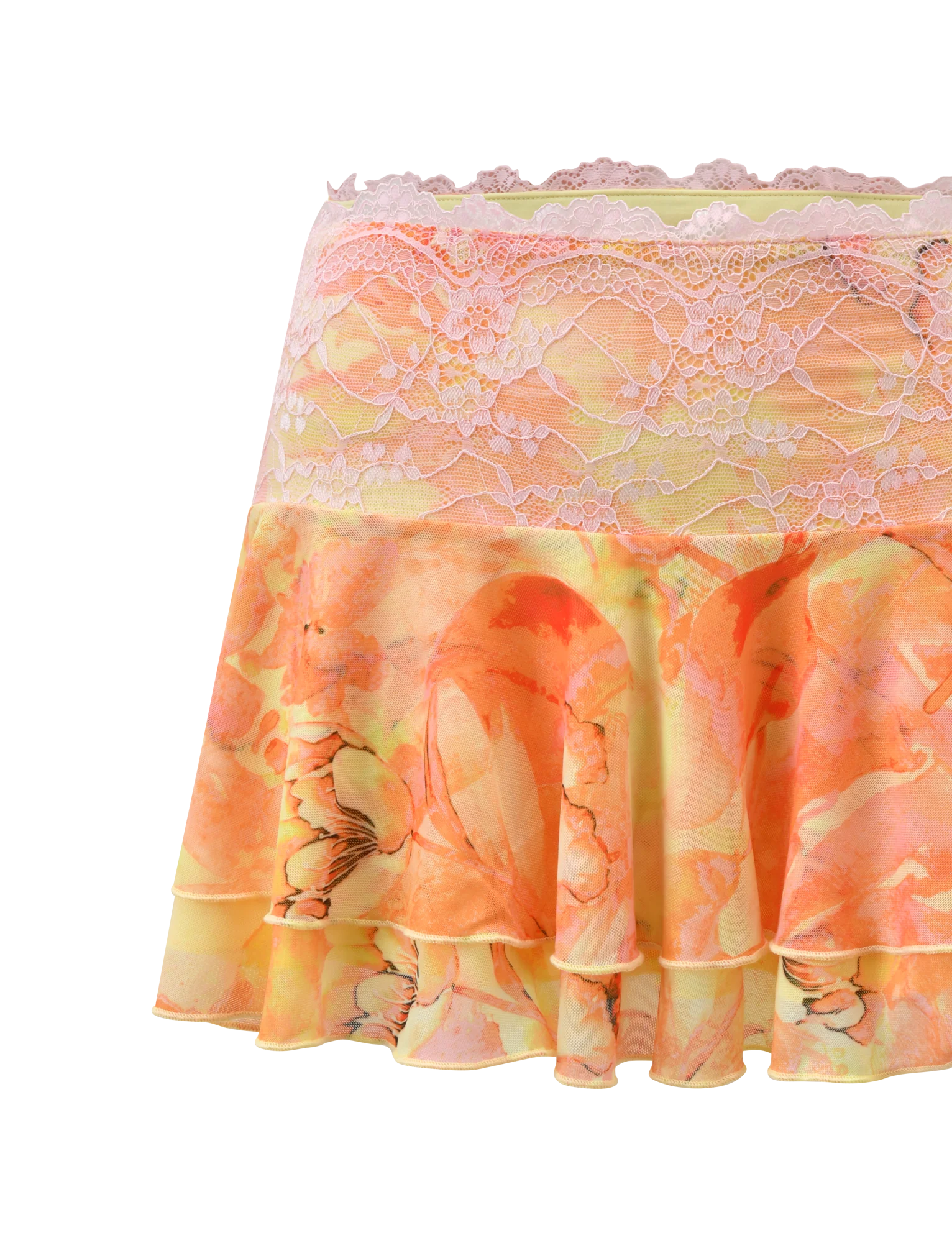 DUNE MESH SKIRT - CREAMSICLE - Image 9
