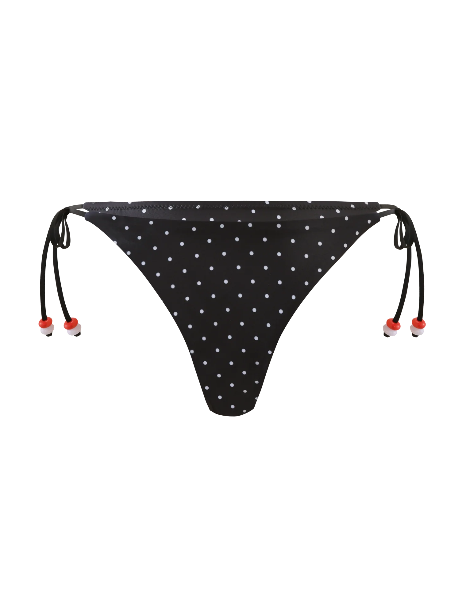 FINLEA BIKINI BOTTOM - POLKA DOT BLACK CREAM - Image 7