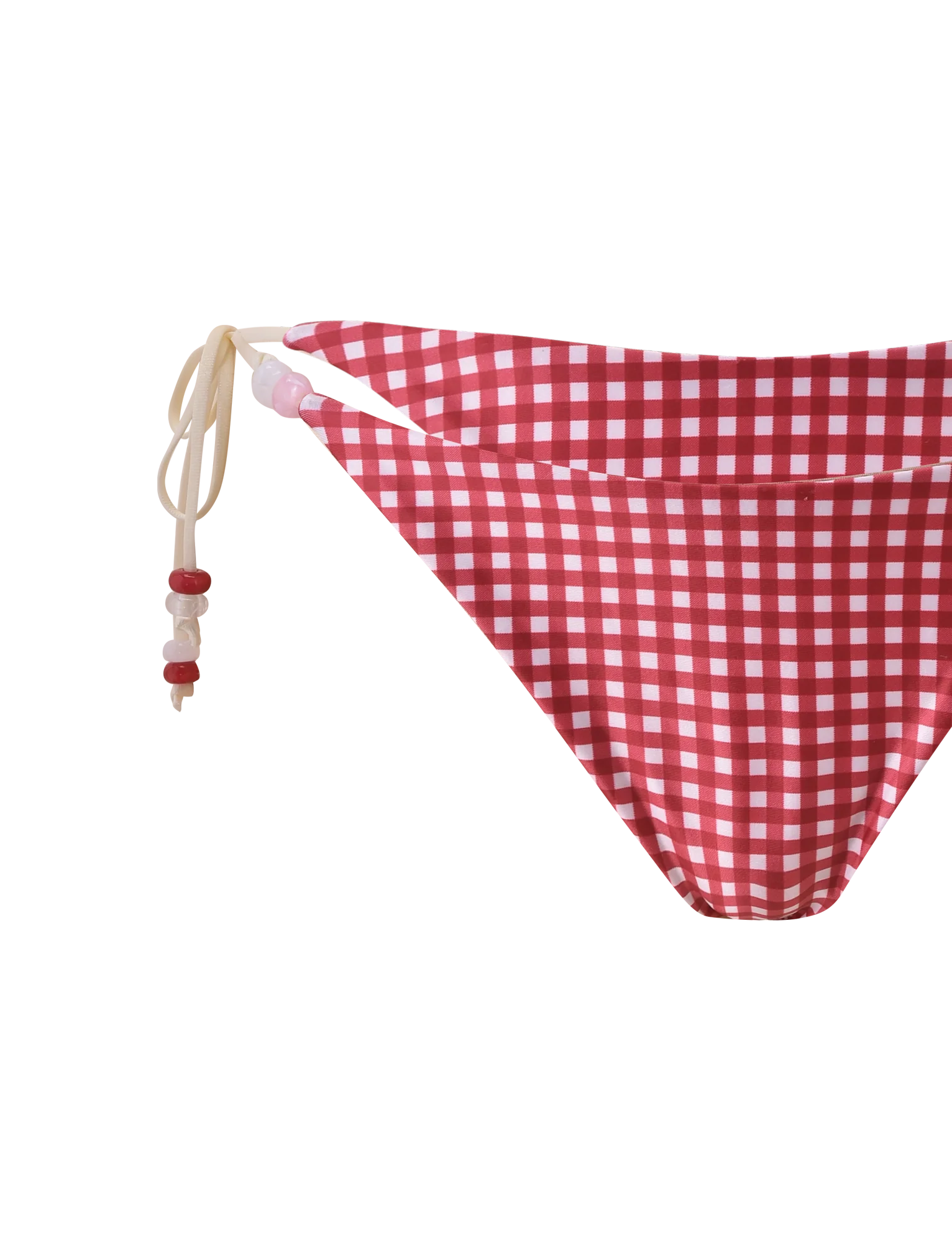 FINLEA BIKINI BOTTOM - RED GINGHAM - Image 10
