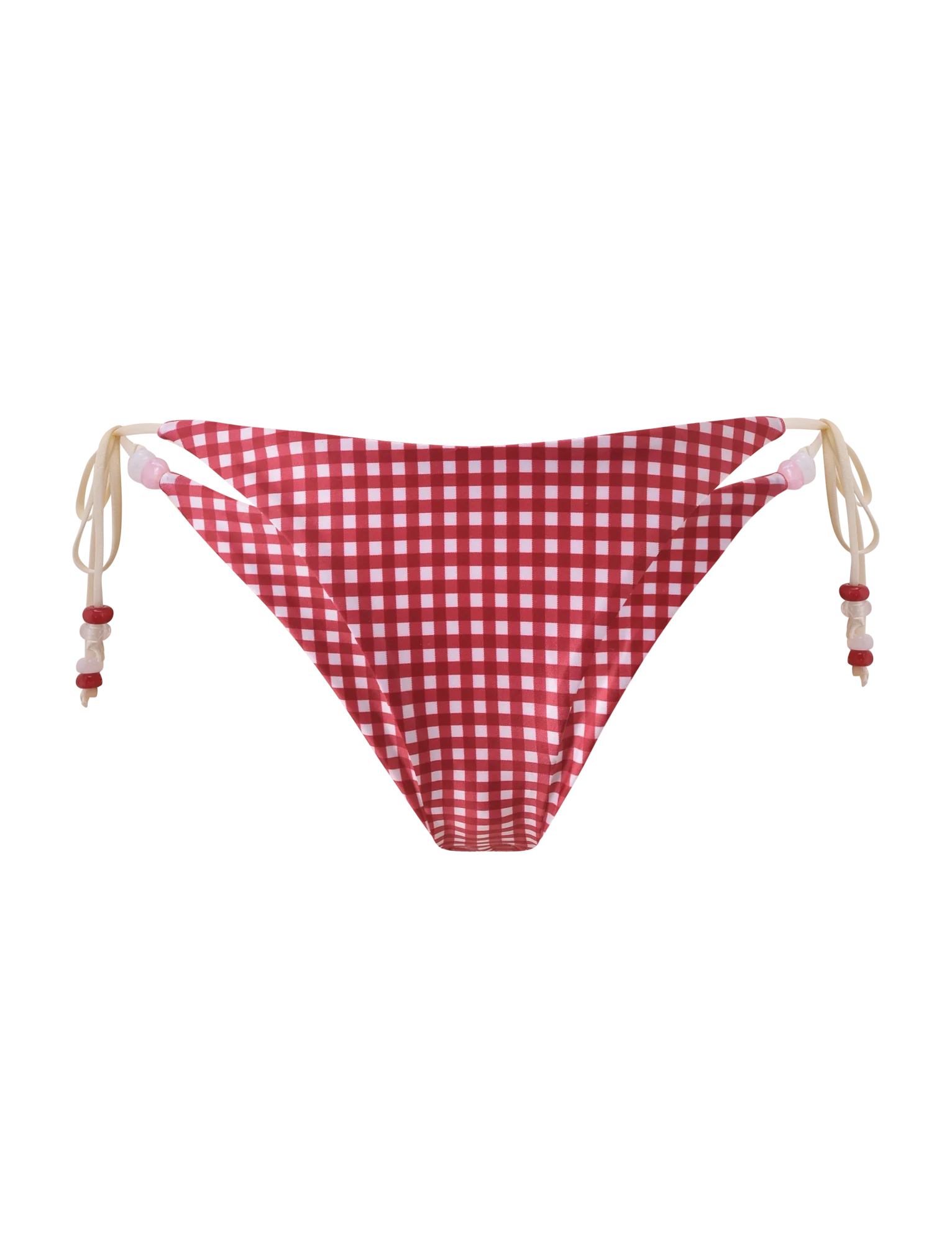 FINLEA BIKINI BOTTOM - RED GINGHAM - Image 9