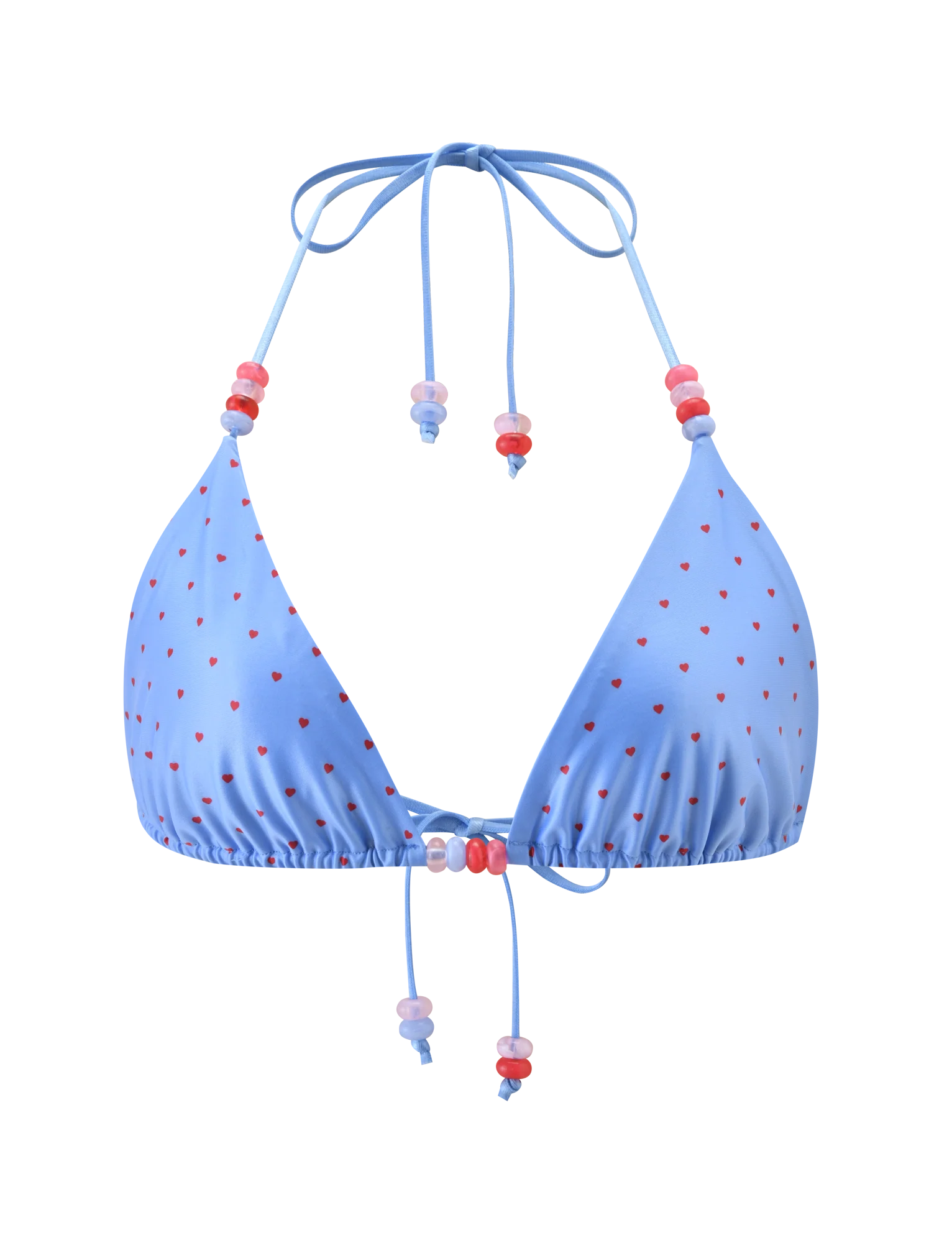 FINLEA BIKINI TOP - BLUE HEART POLKA DOT - Image 7