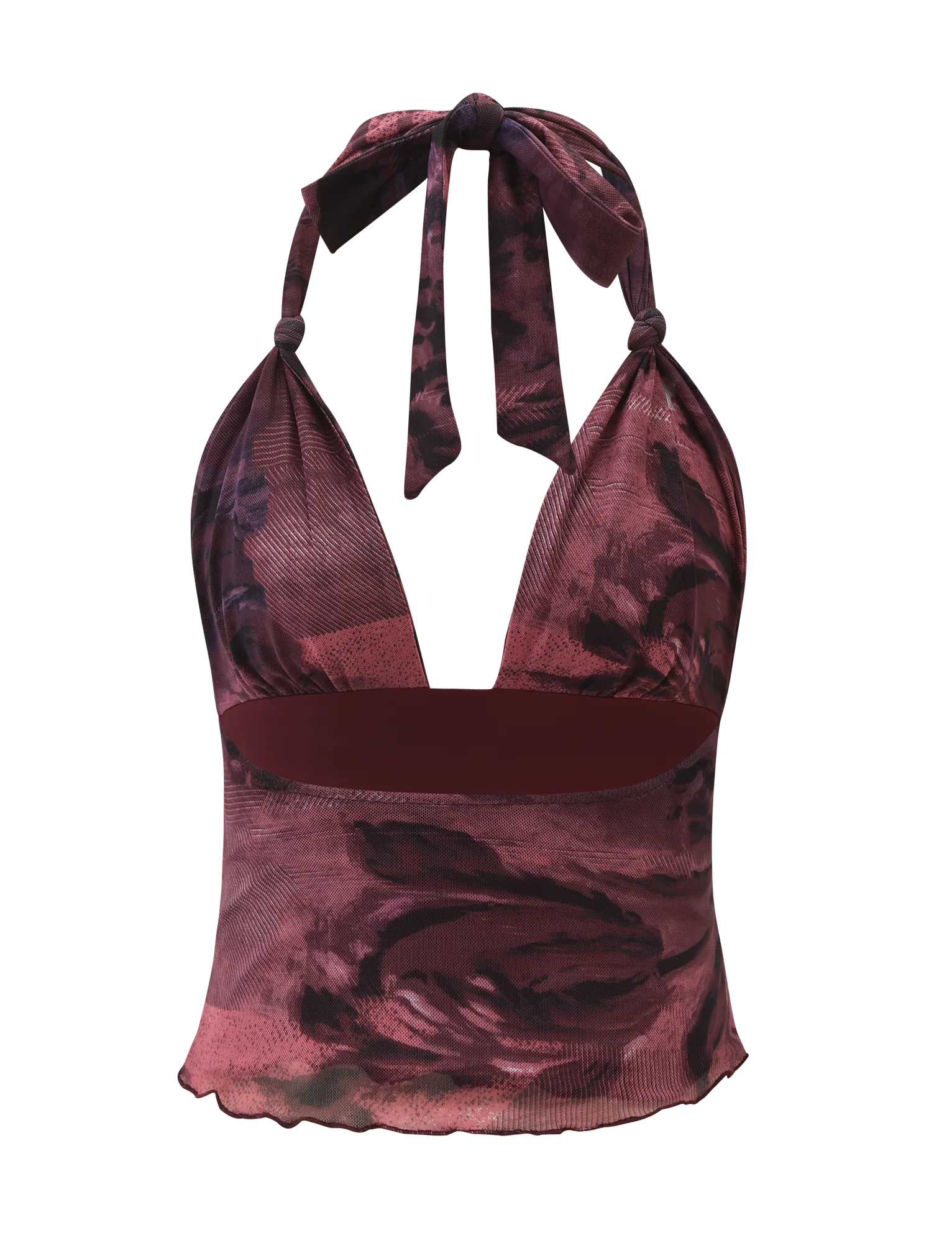 FRIEDA TOP - BURGANDY ROMANTICA - Image 9