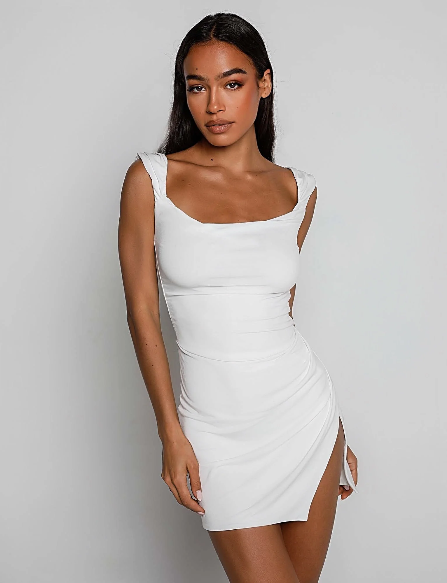 JOSLIN DRESS - WHITE - Image 4