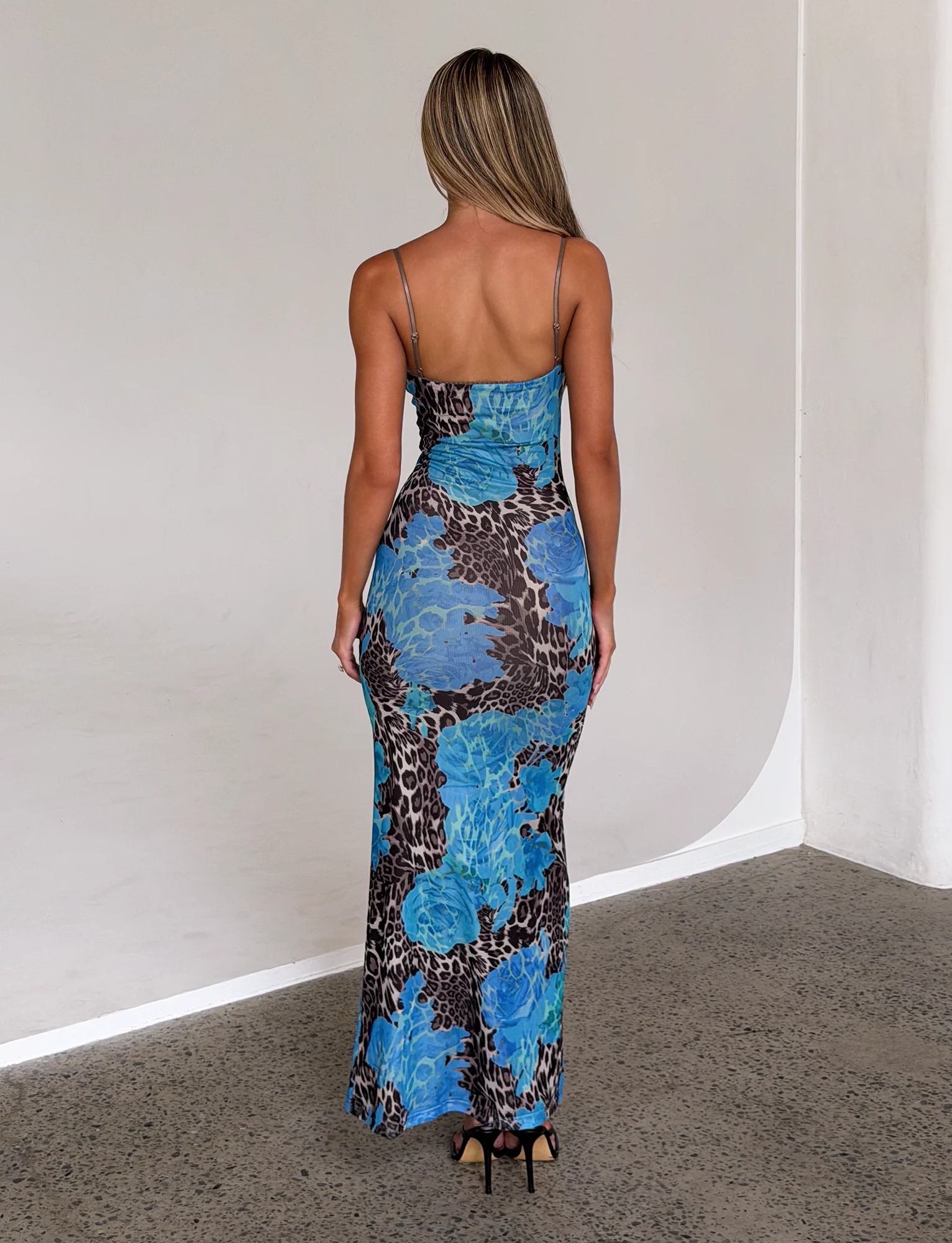 JULIANNA DRESS - BLUE : LEOPARD - Image 7