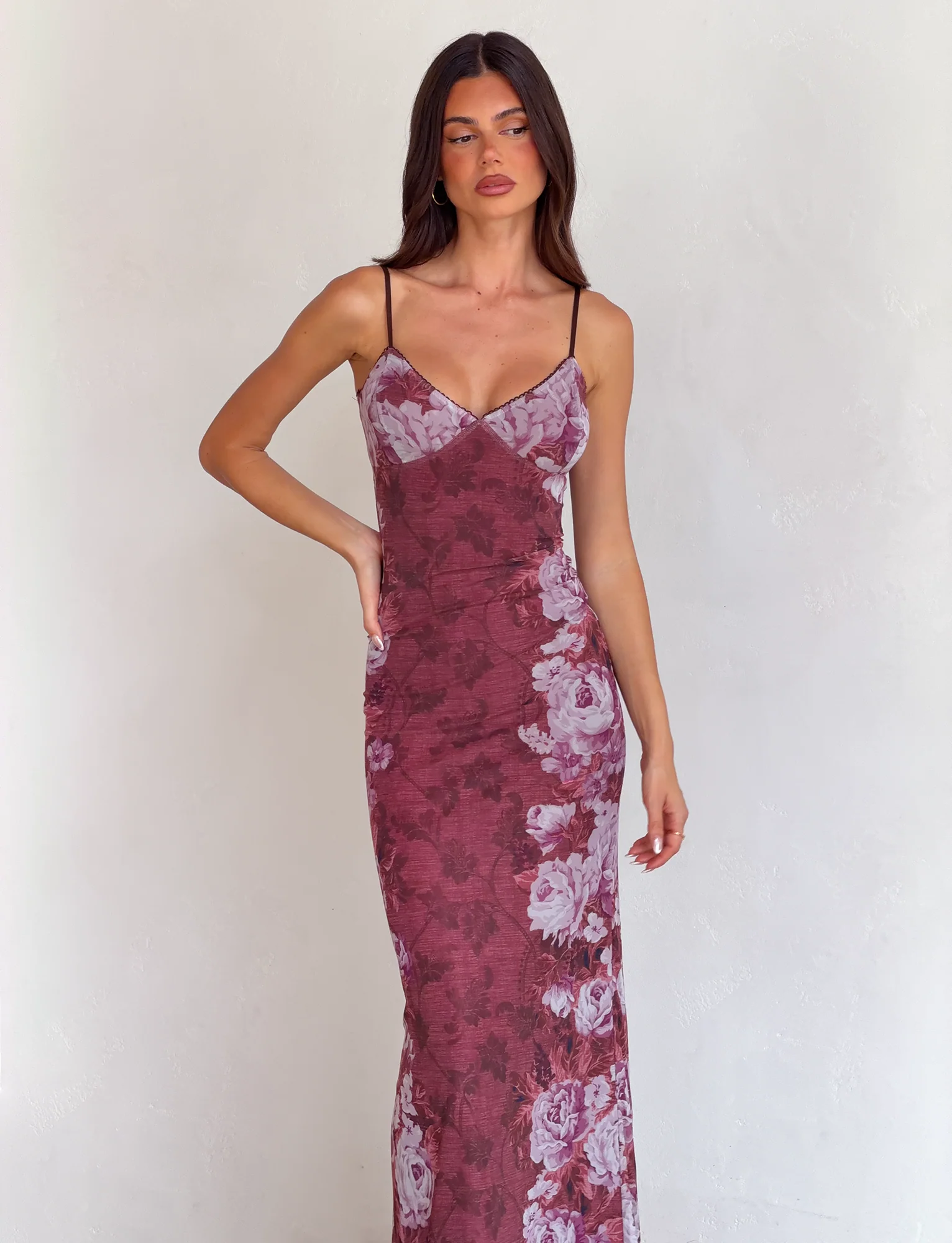 JULIANNA DRESS - MULTI : FLORAL : ROSE STRIPE - Image 3