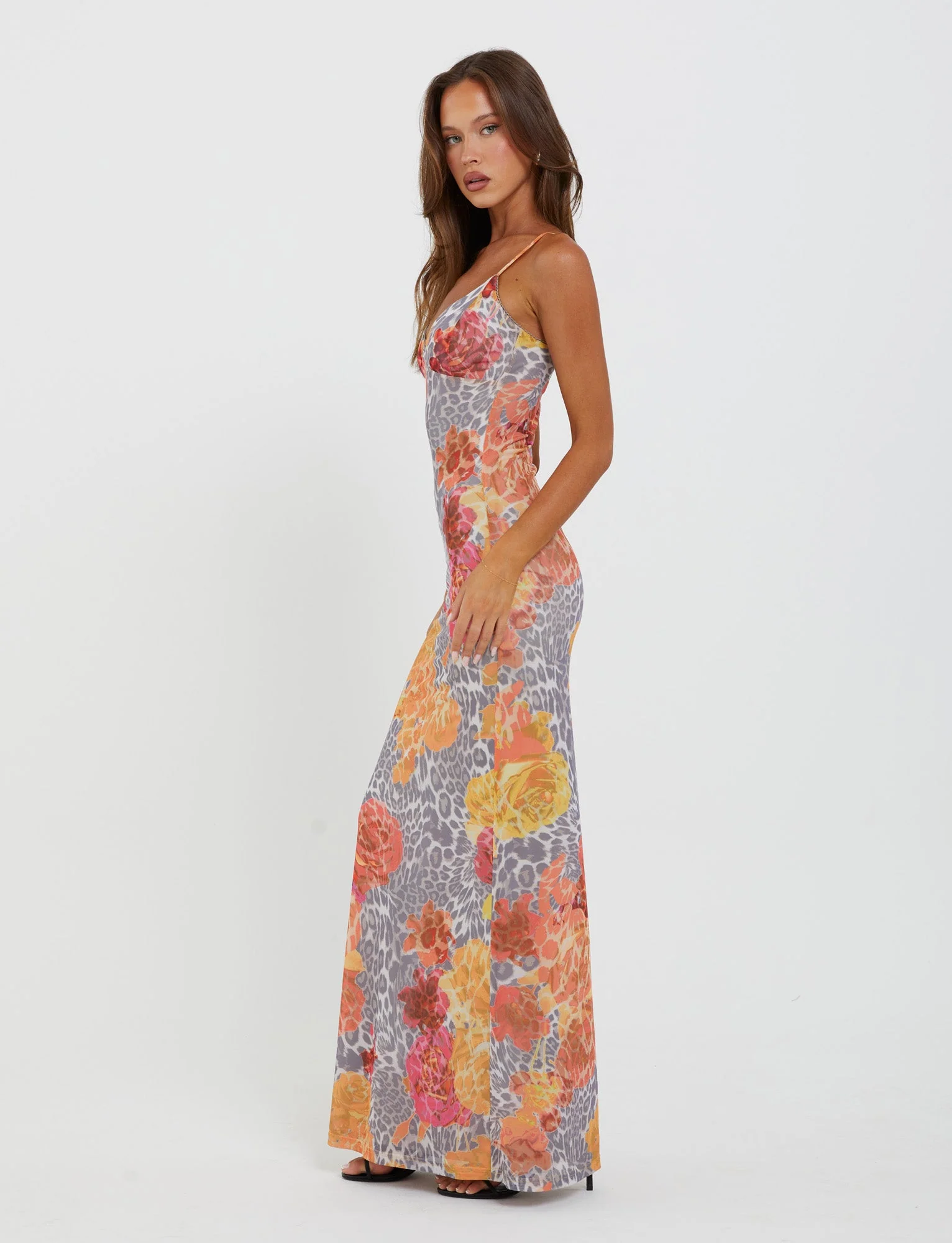 JULIANNA DRESS - MULTI : LEOPARD : ORANGE LEOPARD - Image 3