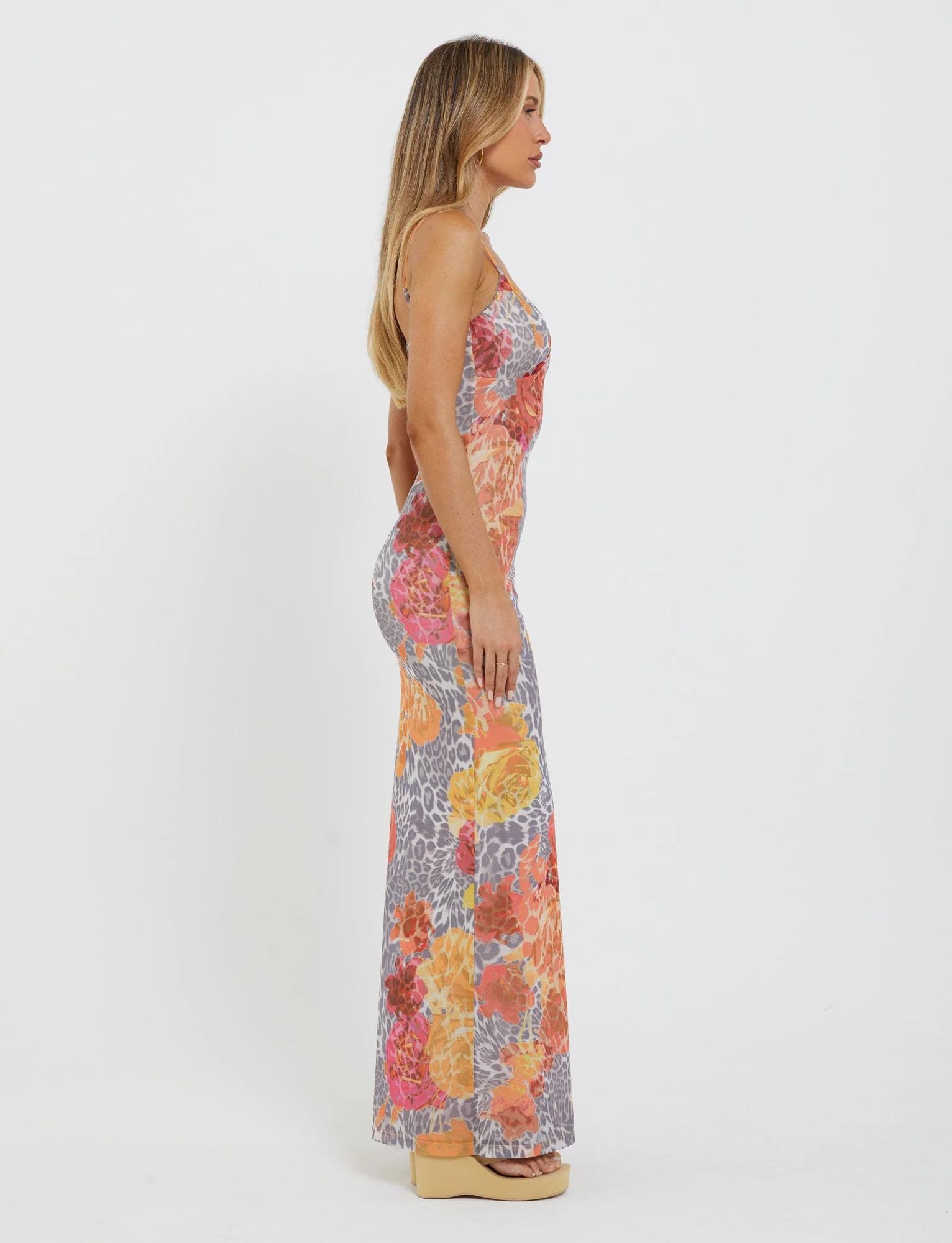 JULIANNA DRESS - MULTI : LEOPARD : ORANGE LEOPARD - Image 5