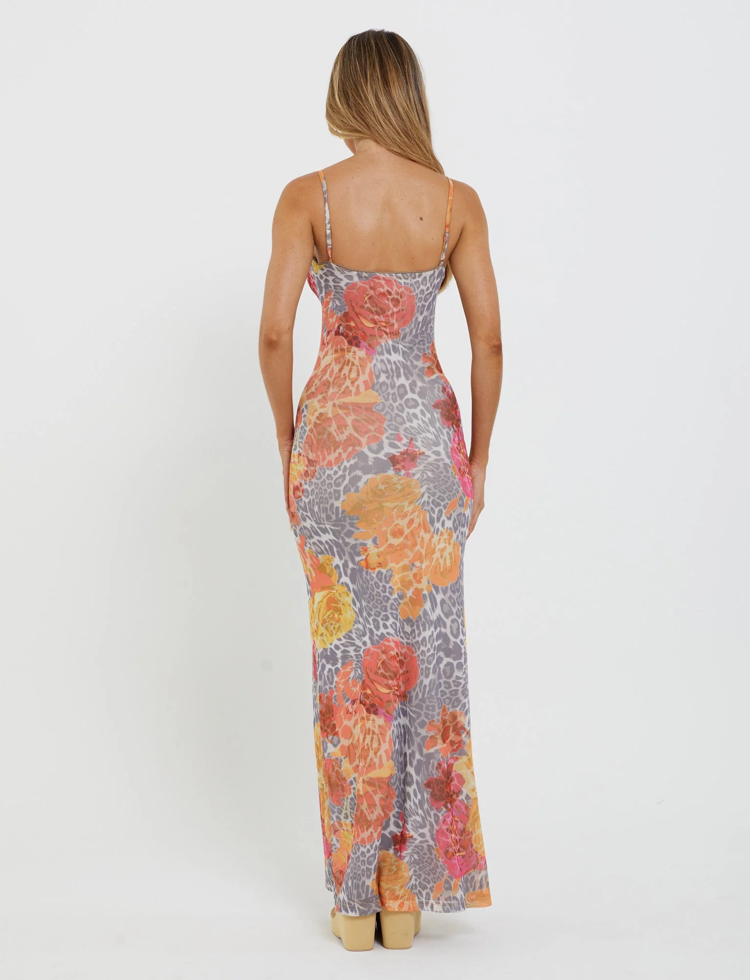 JULIANNA DRESS - MULTI : LEOPARD : ORANGE LEOPARD - Image 6