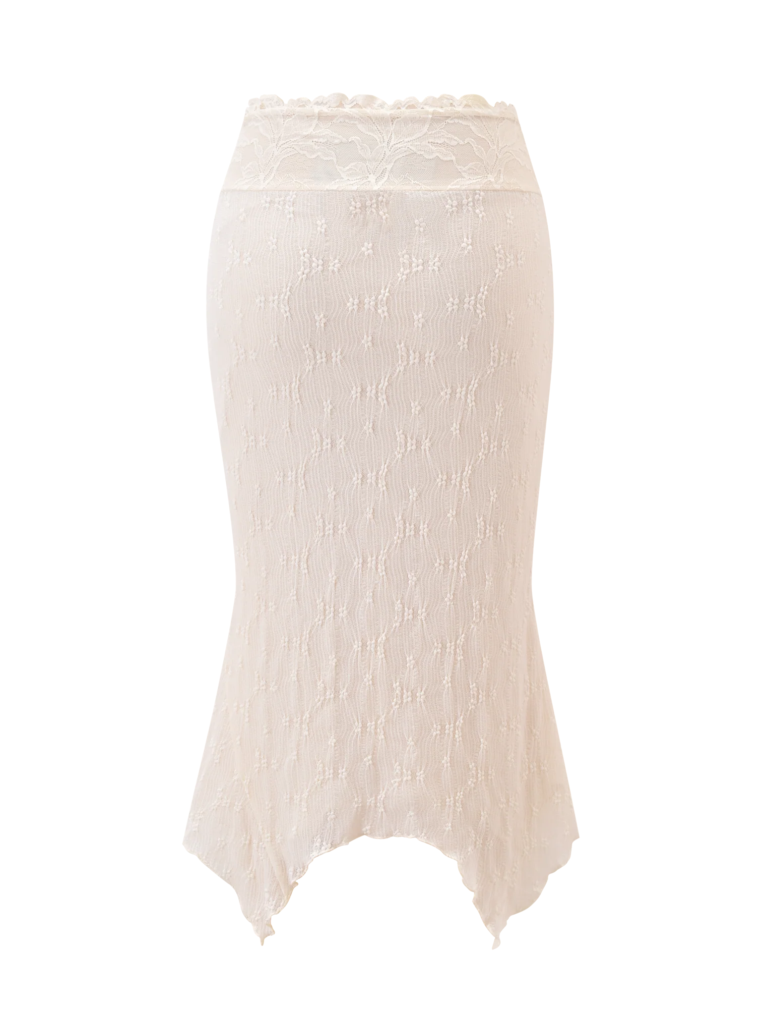 KATERINA MIDI SKIRT - CREAM - Image 6