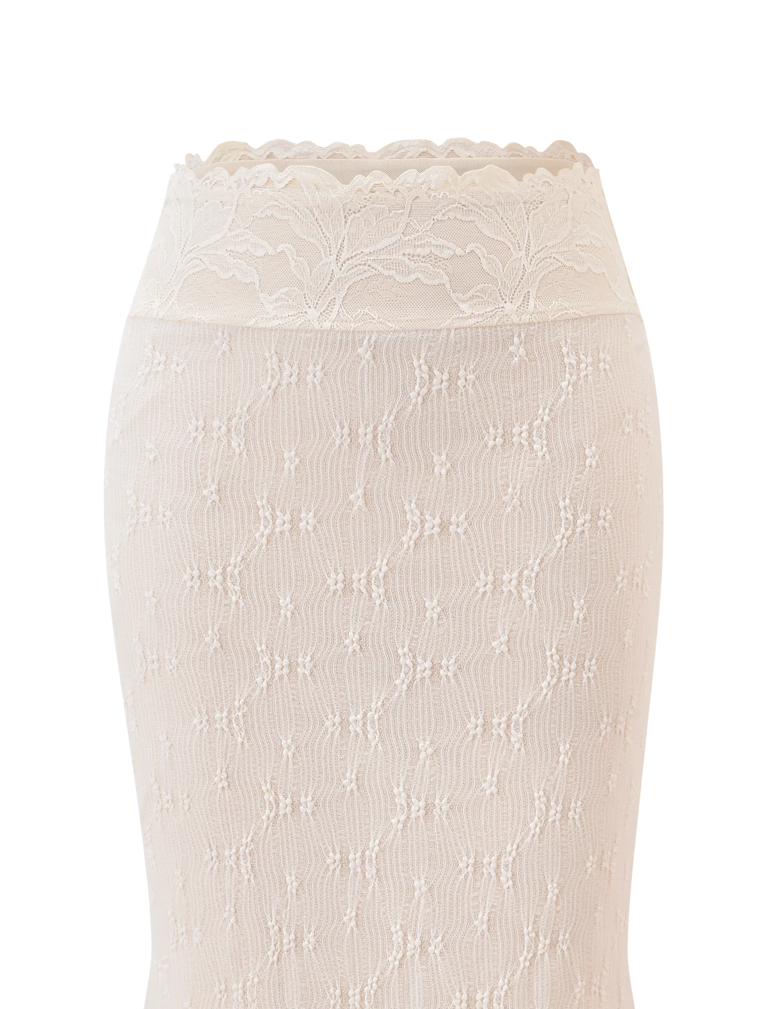 KATERINA MIDI SKIRT - CREAM - Image 7