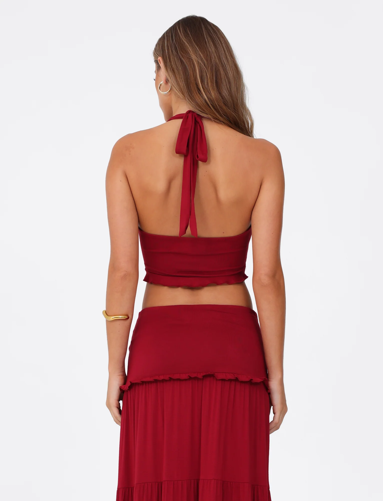 KATYA HALTER TOP - RED - Image 3