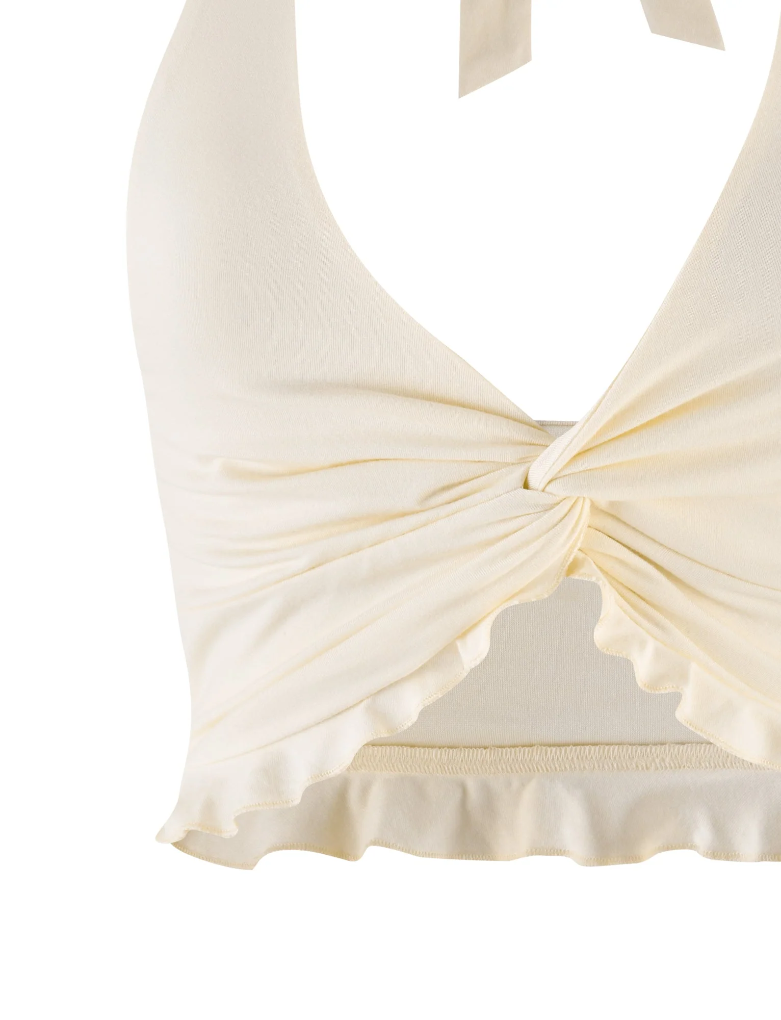 KATYA HALTER TOP - WHITE : CREAM - Image 10