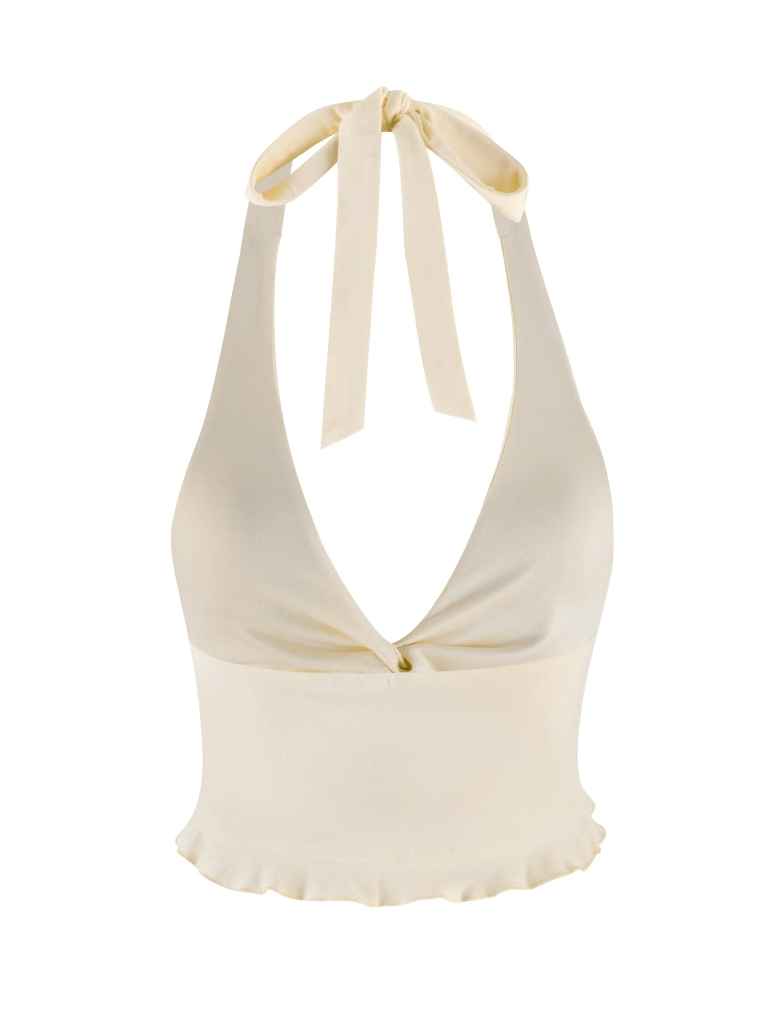 KATYA HALTER TOP - WHITE : CREAM - Image 9