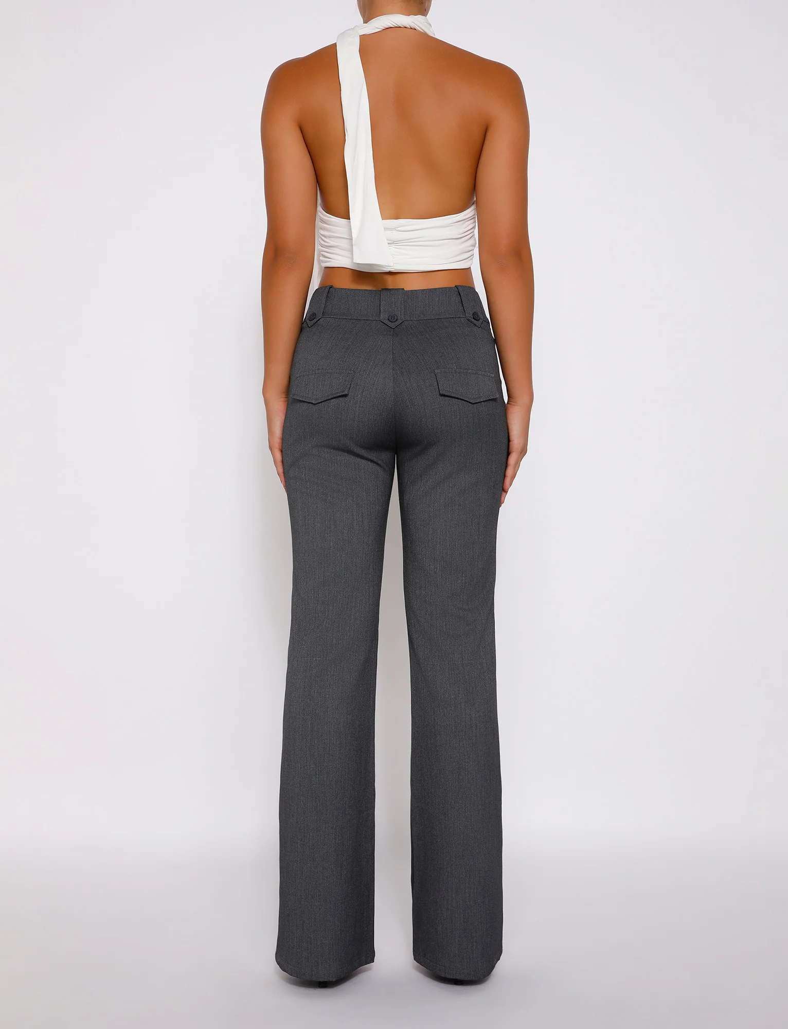 KITTIE HIGH RISE PANT - GREY - Image 3