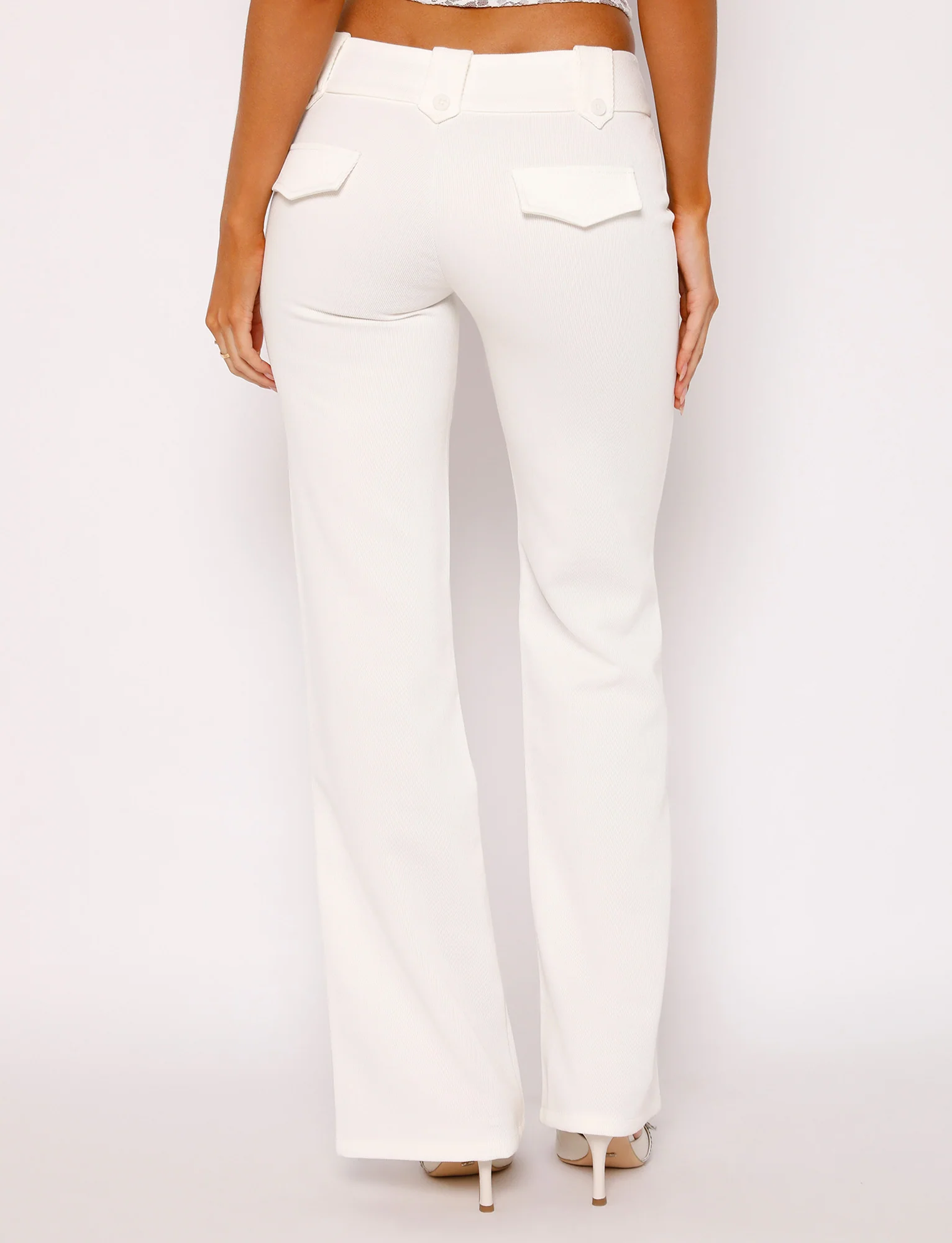 KITTIE TWILL PANT - WHITE - Image 6