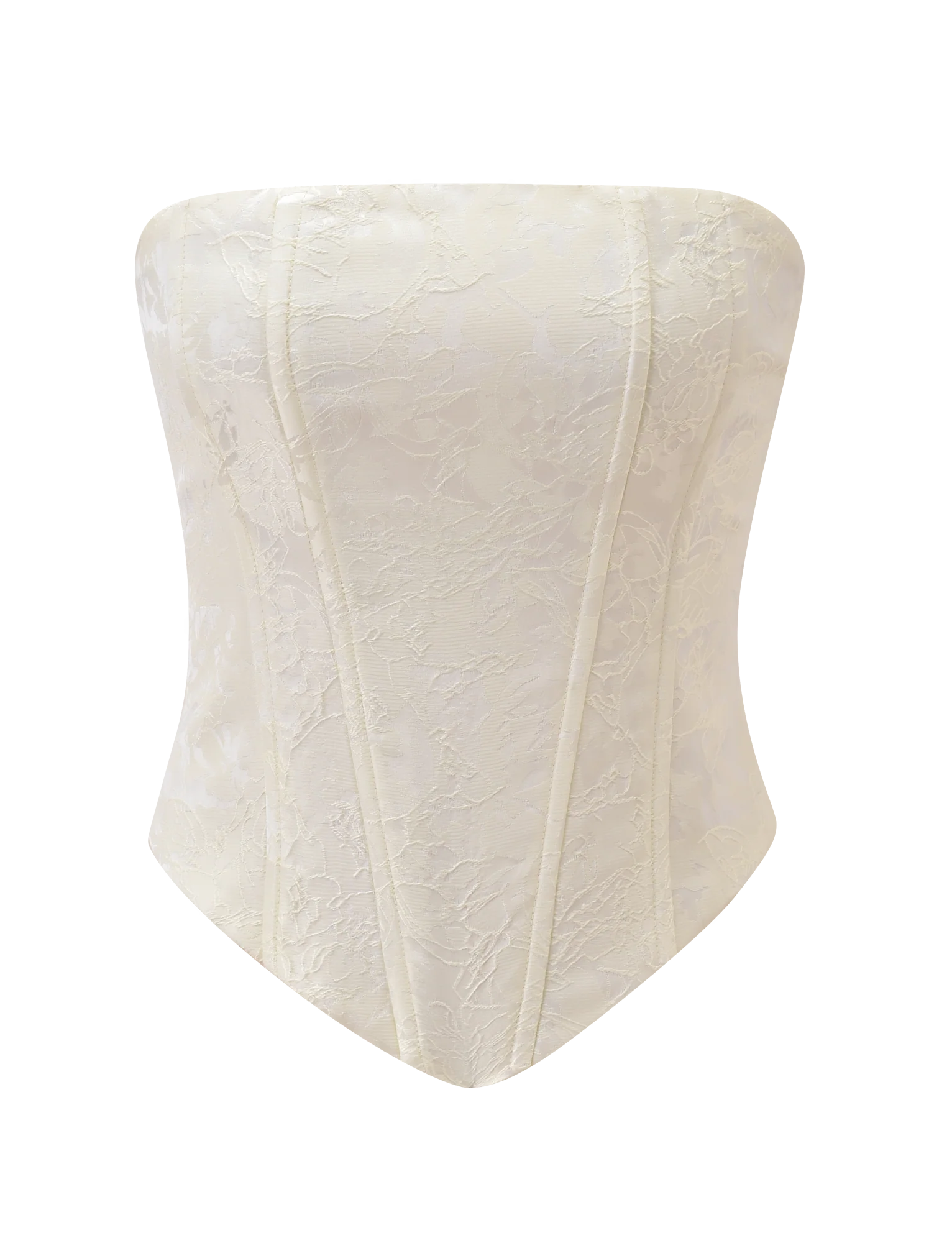 LANIA CORSET TOP - CREAM - Image 6