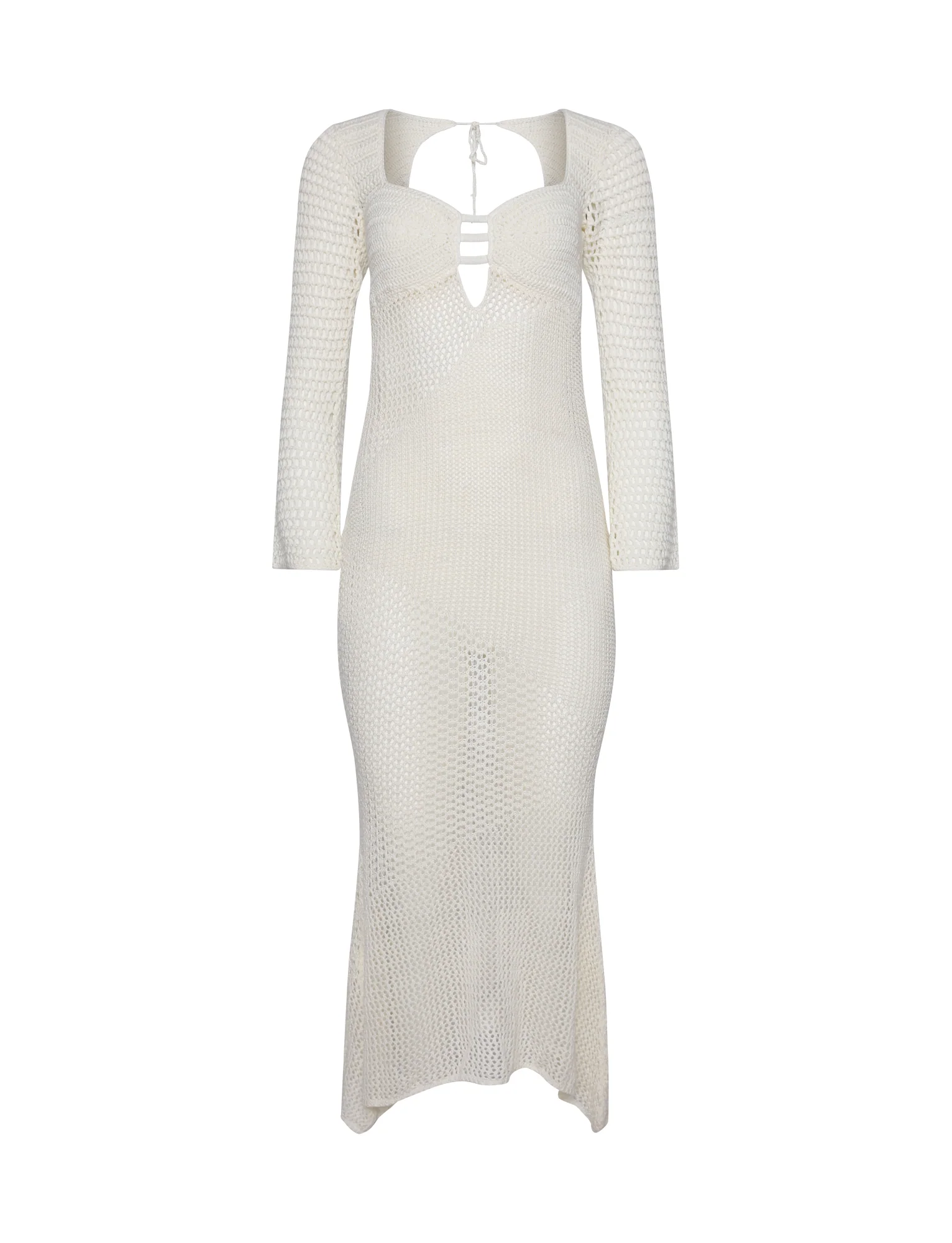 MACAULEY DRESS - WHITE : CREAM - Image 5