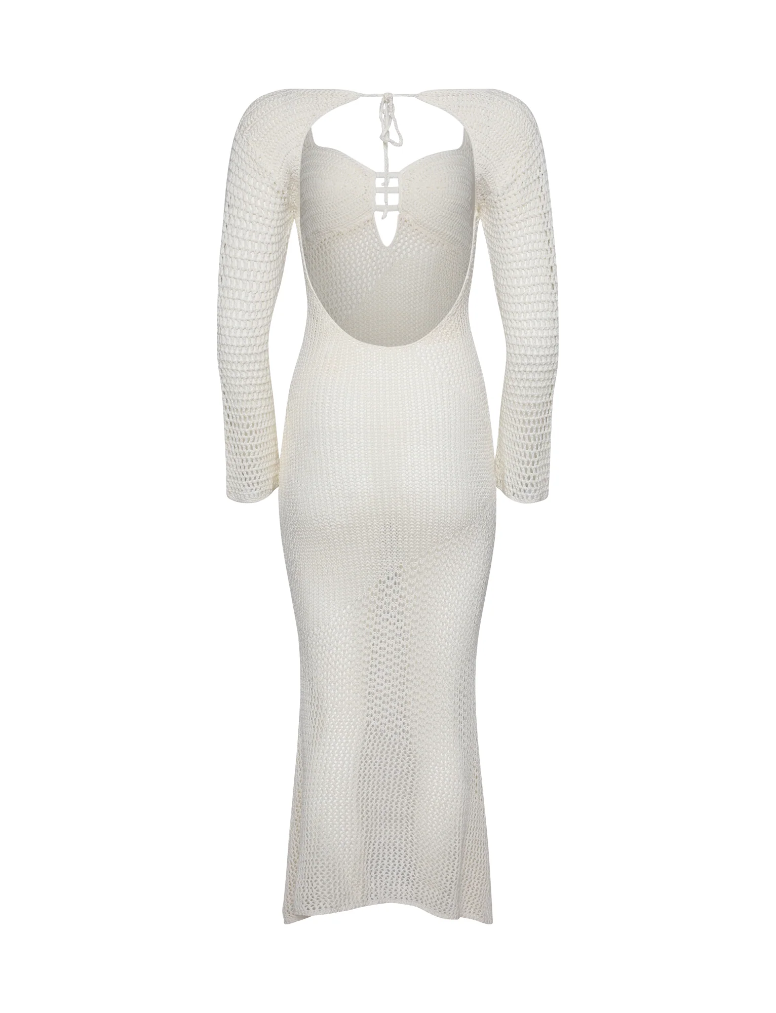 MACAULEY DRESS - WHITE : CREAM - Image 6