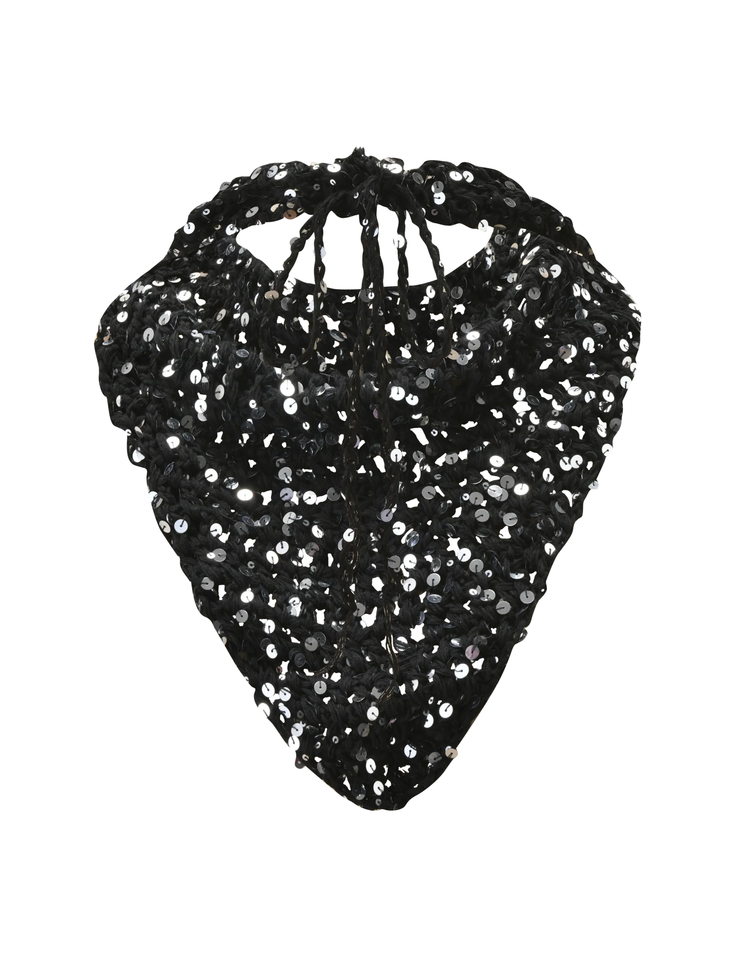 SYLVAN CROCHET SCARF - BLACK - Image 6