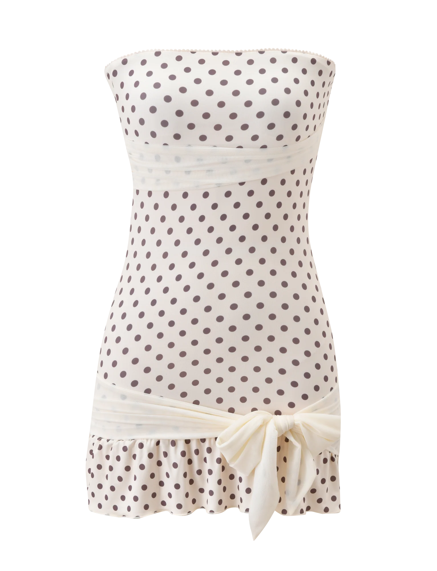 TOVE MINI DRESS - WHITE POLKA DOT - Image 8