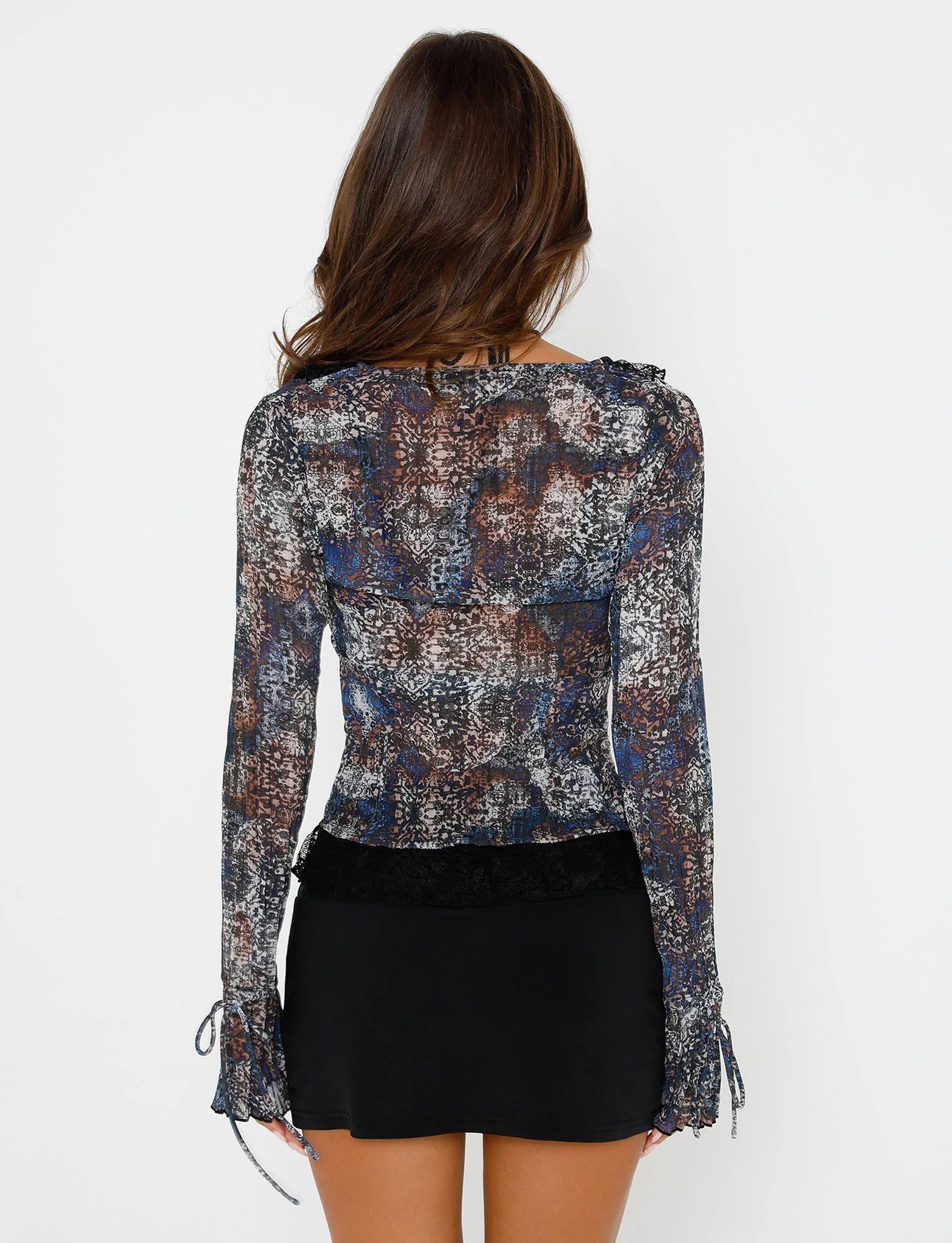 ZELDA TOP - BLACK ABSTRACT - Image 6