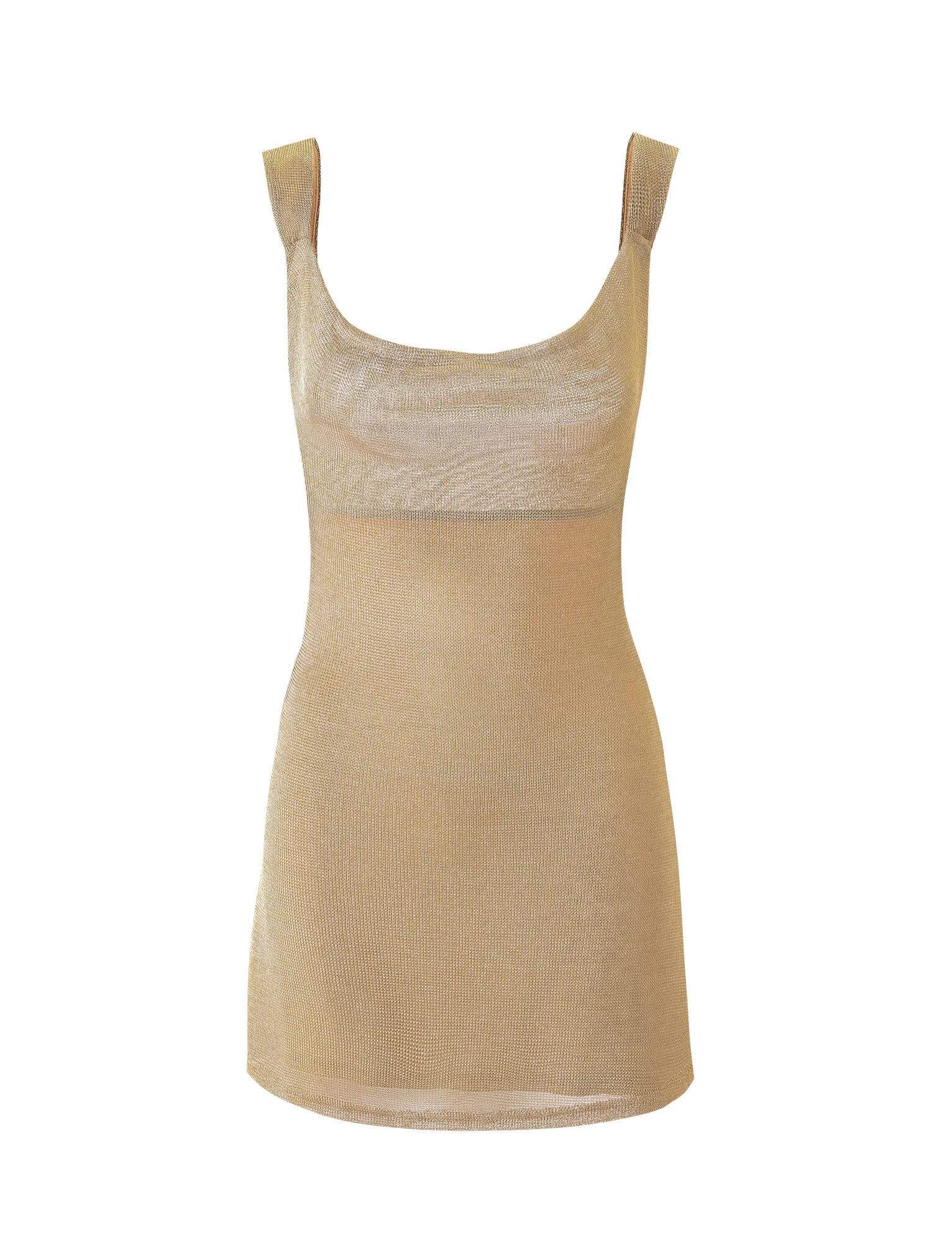 ZITA MINI DRESS - GOLD - Image 7