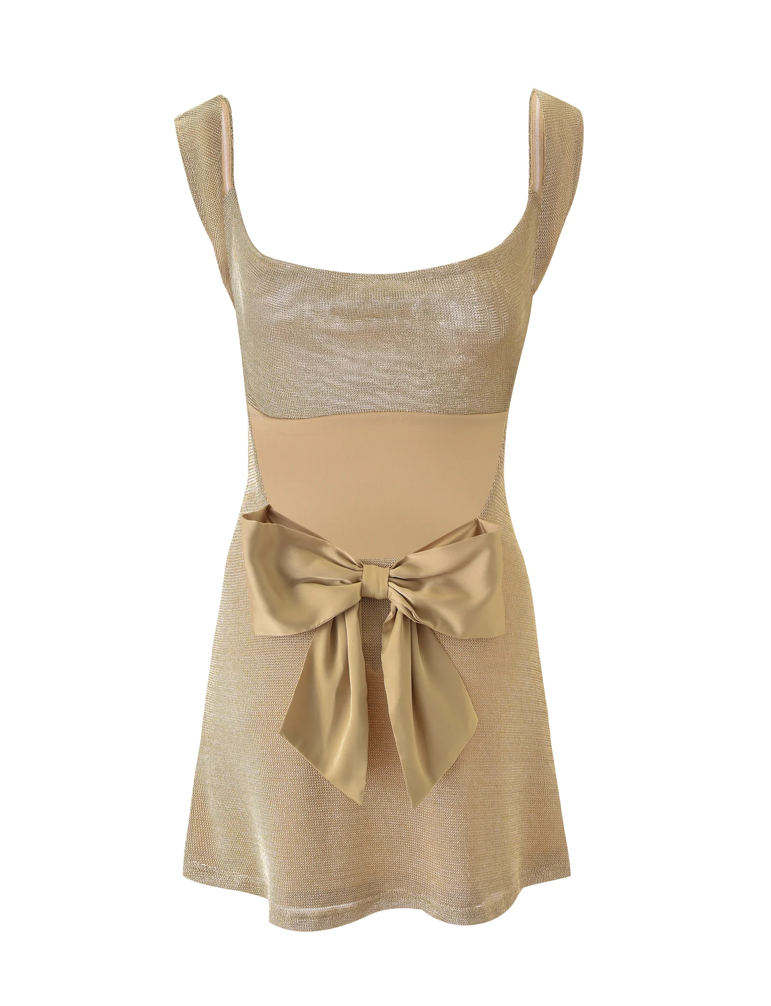 ZITA MINI DRESS - GOLD - Image 8